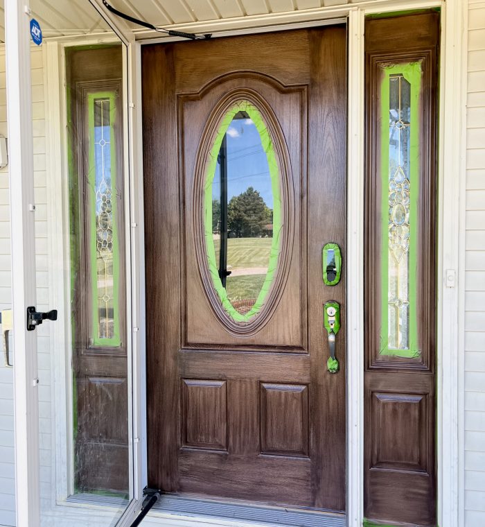 Steel and Wood Door Painting Service in Doha, Qatar | Pak Doha